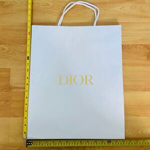 Dior Paper Shopping Bag - white large (17" x 14" x 6.75") [A]